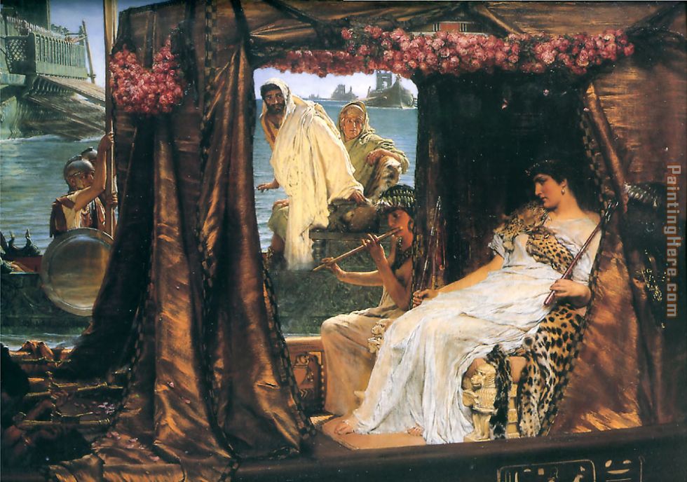 Antony and Cleopatra painting - Sir Lawrence Alma-Tadema Antony and Cleopatra art painting
